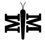Caterpillar Body with M's as the wings